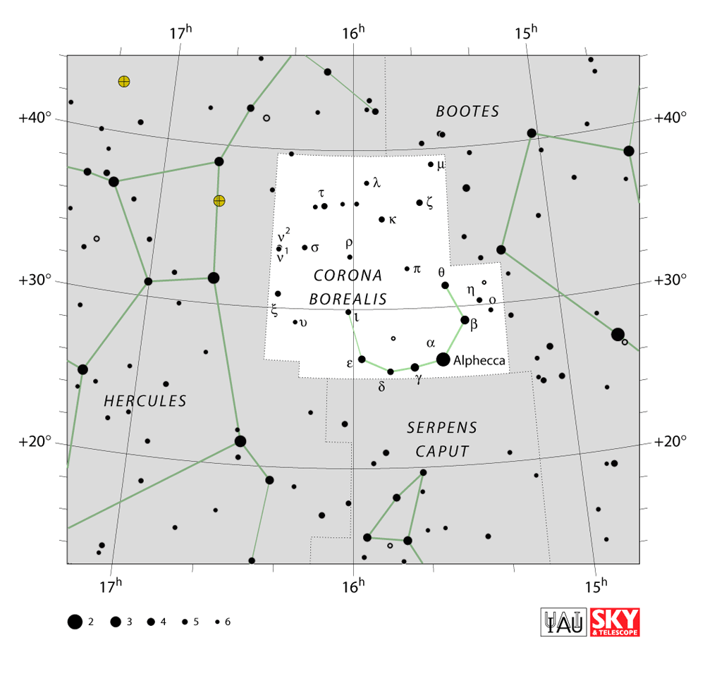 credit IAU and Sky &amp; Telescope